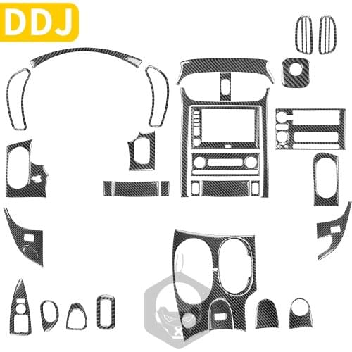 Carbon Fiber Interior Sticker For Chevrolet Corvette C6 2005 2006 2007 Dashboard Air Conditioning Trim Modified Car Accessories