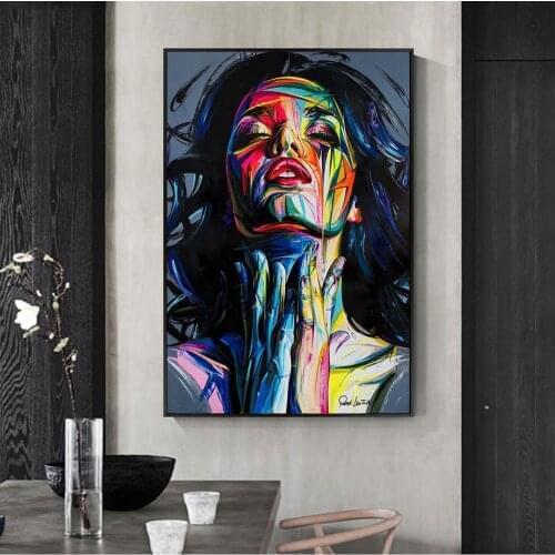 Street Graffiti Wall Art Print Canvas Painting Abstract Pop Art Girls Watercolor Canvas Painting Wall Picture Home Decoration