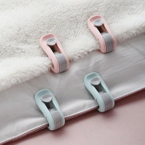 6Pcs Non-slip Quilt Blanket Clip Duvet Quilt Clips Plastic Blankets Fastener Clip Cover Duvet Sheet Fixer Sleep Anti-run Device