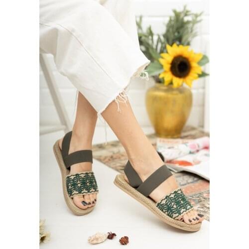 Women Summer Sandals Khaki