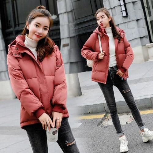 Bread Limited Polyester Zipper High Waist Women 2019 New Womens Dresses Cotton Suits Korean Version Loose And Thickened Winter