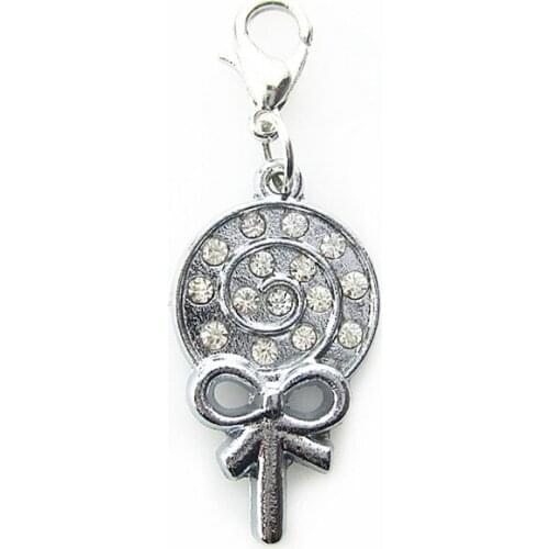 10pcs/lot Candy Dangle Charms Pendant Charms Lobster Clasp Hanging For Necklace Charm Bracelet Jewelry