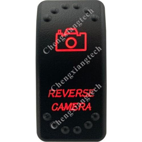 12V 20A / 24V 10A Dual Red Led 5P On Off SPST Rocker Switch Reverse Camera Waterproof for Car Boat Truck Circuit Breaker
