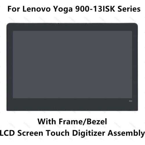 13.3'' Full LED LCD Display Panel Touch Screen Digitizer Glass Assembly with Frame / Bezel For Lenovo Yoga 900 13ISK 3200x1800