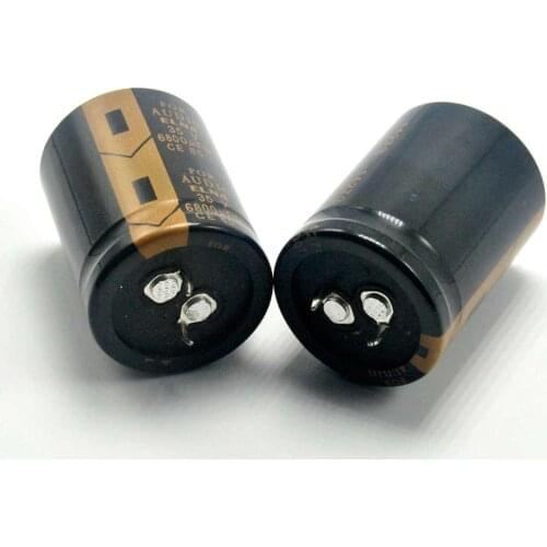 2pcs 6800uF 35V 30*40mm 85 Degrees Electrolytic Capacitor For Audio Hi-Fi Filter