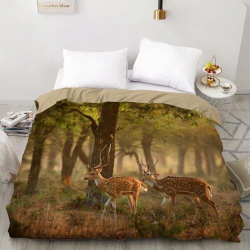3D Duvet cover Quilt/Blanket/Comfortable Case Luxury Bedding 135 140x200 150x200 220x240 200x220 for Home animal deer