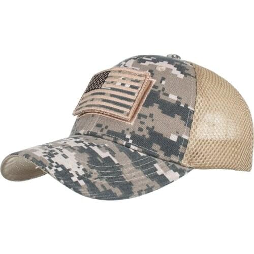 America Flag Baseball Cap Mens Truck Hat Mesh Camouflage Make Old Adjustable Closure Summer Unisex Hat