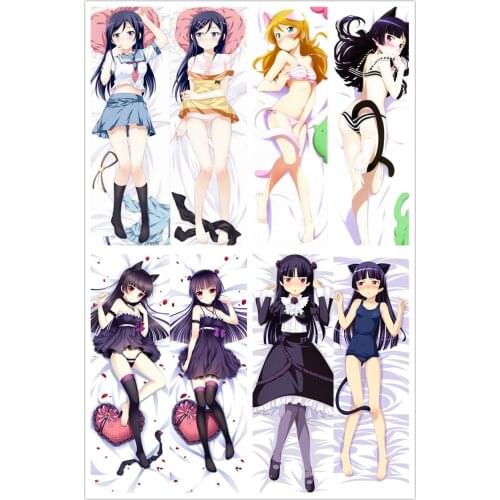 Anime Dakimakura Body Oreimo Kuroneko 150x50cm 100x35cm Pillow Case Cover Manga