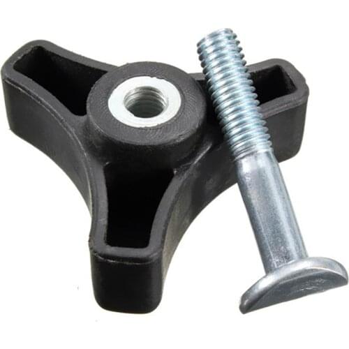 AU04 -Black Plastic Triple-Cornered Handle Knob Nut Screw For Honda Lawn Mower Machine