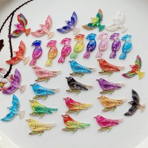 Free shipping 30PCS Various bird shapes flat back rhinestones Make decorative accessories with DIY jewelry scrapbooking