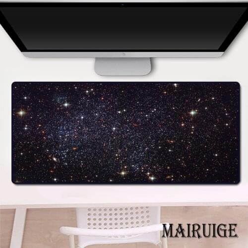 Stars Planets Large Mouse Pad XXL PC Laptop Keyboard Palm Rest Play Mat 80x40 Gamer Mousepad Desk Mat Gaming Accessories Art Rug