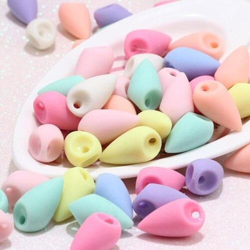 MHS.SUN Mixed Color Chunky Acrylic Beads Loose Candy Color Beads For Kids Girls DIY Necklace Jewelry Making 10*20mm 30pcs/lot