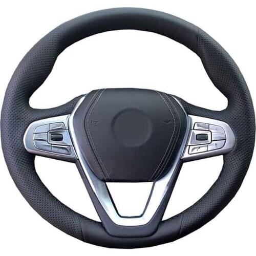 DIY Custom Original Car Steering Wheel Cover For BMW G30 530i 540i 520d 530e G32 GT 630i 630d Leather Braid For Steering Wheel