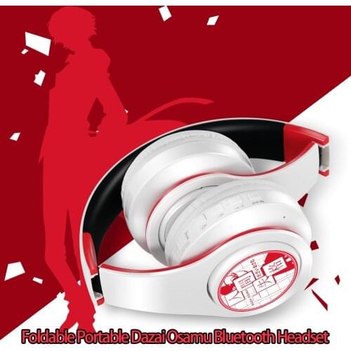 Japan Anime Bungo Stray Dogs Dazai Osamu Cosplay Bluetooth Headset Wireless Headphone Sport Earphone Birthday Gift Many Function