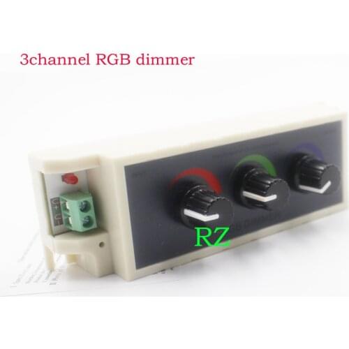 DC12-24V rgb controller 3channel RGB led dimmer controller for led strip 3528 5050 best quality