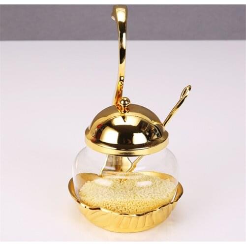 Creative Swan Seasoning Can With Spoon Multi-functional Sugar Salt Pepper Jar Coffee Tank Storage Jars Kitchen Cooking Tools