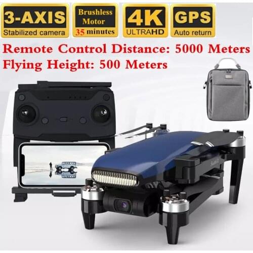 NEW Professional Drone With Camera HD Sony 4K 3-Axis Self-Stabilization Gimbal Triple Positioning GPS Dron Brushless Quadcopter
