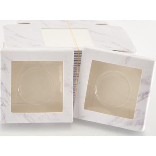 Wholesale Mink False Eyelash Packaging Grey Paper Box Lash Boxe Packaging Custom Logo Faux Cils Eyelashes Cosmetic Case Supplies