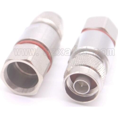 Wholesale 5pcs RF connector N male crimp 1/2" for Corrugated copper Standard Andrew Heliax silver free shipping