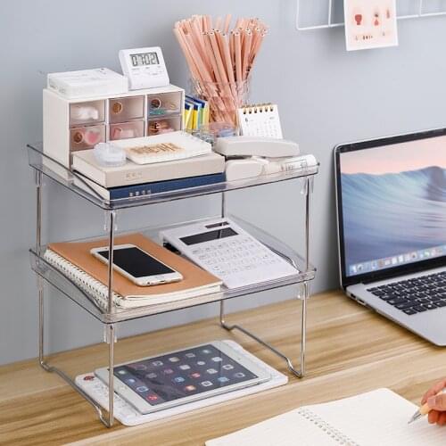 Office A4 Paper File Tray Desk Accessories Magazine Holder Handmade Overlays File Office Organizer Layering Paper Storage Tray