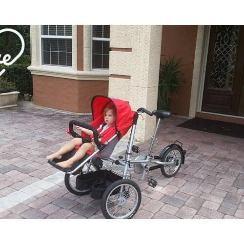 Hot Brand Folding Bike 3 Wheels Bicycle 16" Mother Baby Stroller Bike Carrier Bicycle Carrinho Bike Baby Stroller Bicycle 3 in 1
