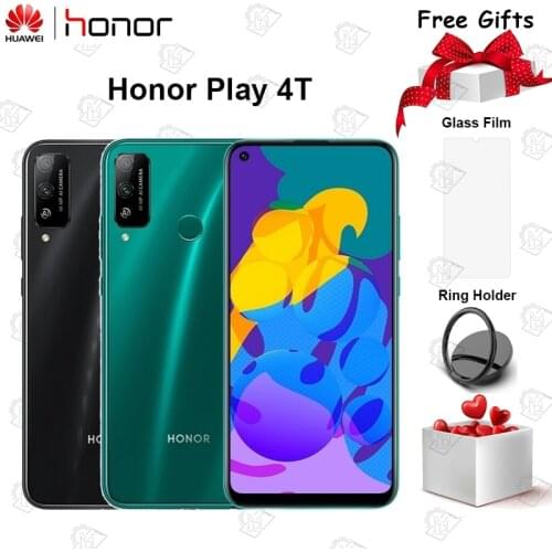 New Original Honor Play 4T Mobile Phone 6.39 Inch 6G RAM 128G ROM Kirin 710A Octa-Core Android 10 Dual Camera 4000mAh Smartphone