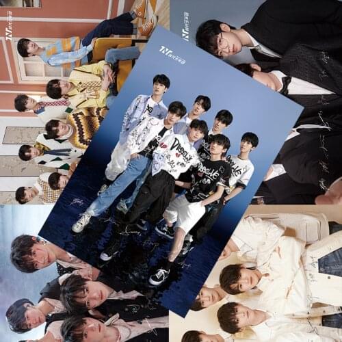 Times Youth League Poster, Yan Haoxiang, Star HD Coated Paper 1 Set of 8 Sheets Star Surroundings Photo Dormitory Wall Stickers