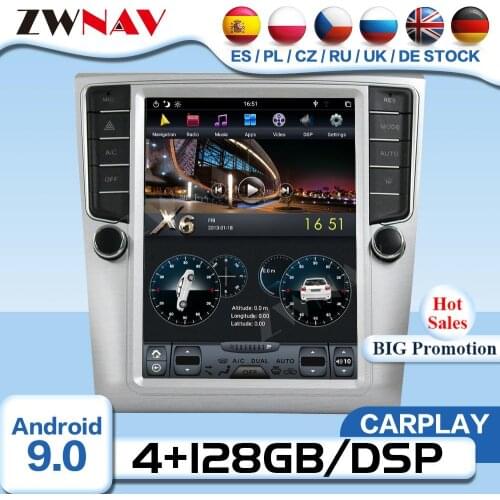 Tesla Screen Android 9 Video Player For VW VOLKSWAGEN Magotan 2012 2013 2014 2015 2016 GPS Radio Receiver Audio Stereo Head Unit