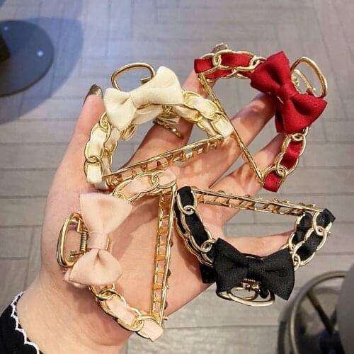 New Fashion Bowknot Women Hair Claws Metal Bathing Hair Clips Korean Girls Hairpins Barrettes Hair Styling Tool Hair Accessories