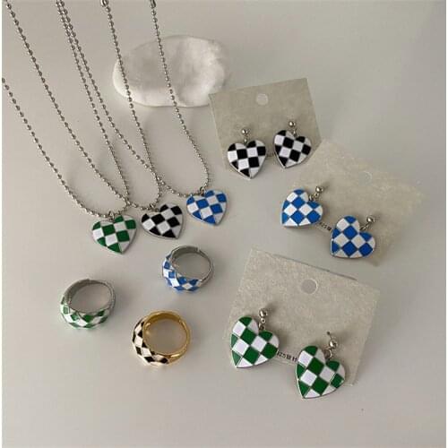 AOMU 2021 New Trend Retro Simple Colorful Metal Enamel Love Ring Smooth Irregular Geometric Round Rings for Women Accessories