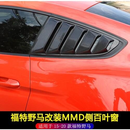 2021 Suitable For Ford 15-20 Mustang Refitting Carbon Fiber Side Louver and Rear Window Glass Decorative Sticker Vent