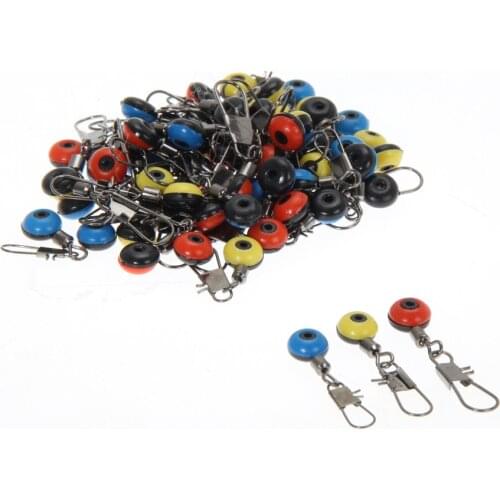 60pcs Fishing Tackle Running Ledger Slider Deads Snap Links Swivels 3 Size For Attaching Large Floats For A Siding Rig