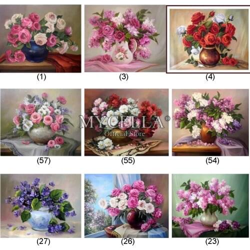 Flower,Full Round,Diamond Embroidery,Oil Painting,5D,Diamond Painting,Cross Stitch,Diamond Mosaic,Needlework,Crafts,Christmas