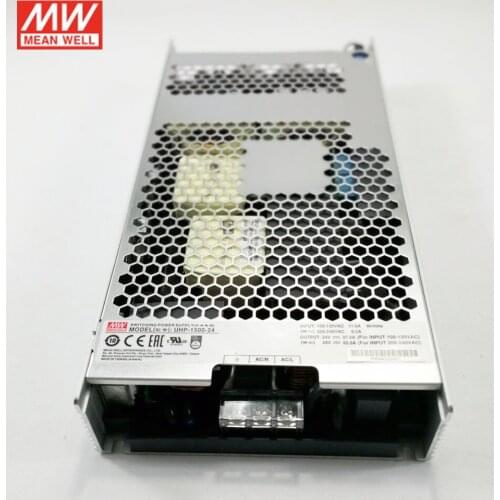 MEAN WELL UHP-1500-24 1500W 24V Conduction Cooling Switching Power Supply 110V/220VAC to 24V DC 62.5A 1500W with PFC Transformer