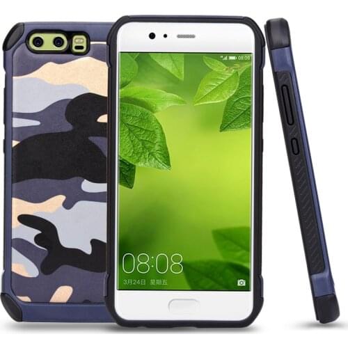 ITEUU P10 P10Plus Army Camouflage Hard Case for Huawei P10 P10 Plus Bag TPU PC Anti-knock Shockproof Back Cover Shell Fundas