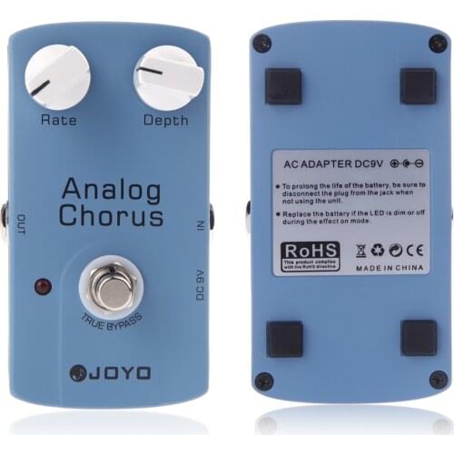 JOYO JF-37 ANALOG CHORUS Electric Guitar Effect Pedal with True Bypass Guitar Pedal for Guitar Accessories Parts