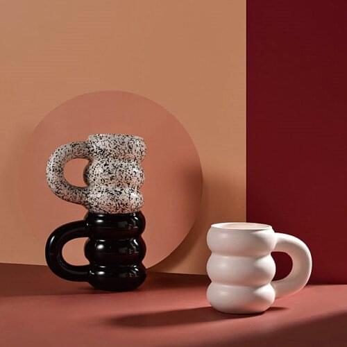 Michilyn Tyre Mugs for Coffee Ins Style Creative Light Luxury Ceramics Cups Milk Tea Office Drinkware Best Gift Porcelain Cup