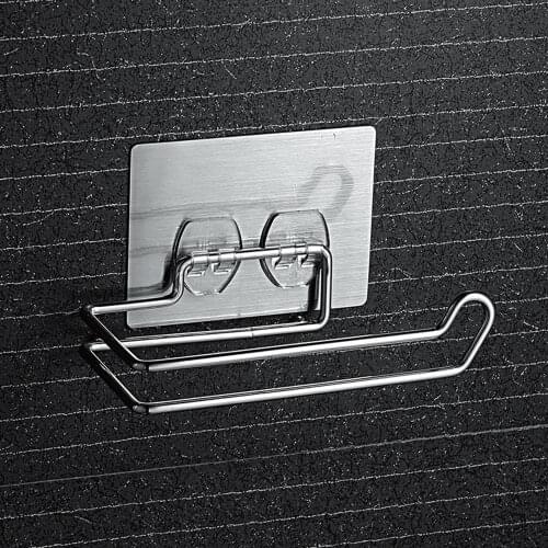 Stainless Steel Waterproof Bathroom Wall Mounted Rack Towel Shelf Toilet Paper Holder Tissue Organizer Kitchen Accessories