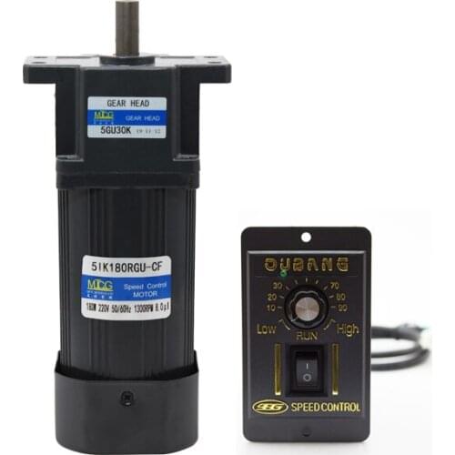 5IK180RGU-CF 180W single-phase AC deceleration speed regulating motor, forward and reverse + speed controller