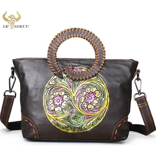 Soft Real Leather Famous Brand Emboss Luxury Ladies Designer handbag Over The Shoulder bag Women Female ol elegant Tote bag 258