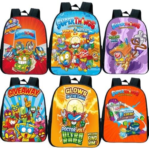 Toddler Super Zings Series 7 Kindergarten Backpack Kids Schoolbags SuperThings Kindergarten Bags Preschool Mochila Child Bookbag