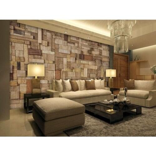 Custom Old Wood Wallpaper Nature Wood Texture Living Room Bedroom TV Background Wall Random Size Size Decorative Painting