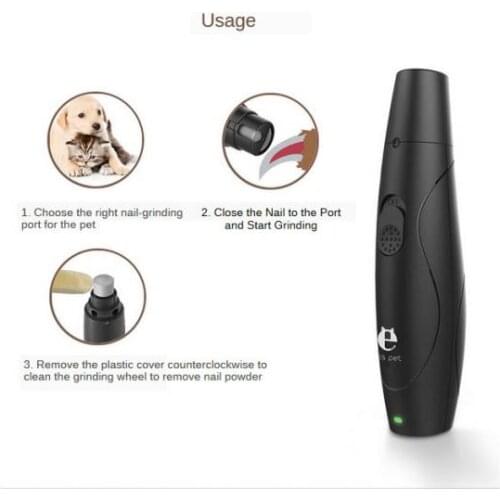 Pet Nail Trimmer For Dogs Puppy Claw Toenail Clippers Electric File Nail Grinder Care Tools Electric Grooming Tool Dropshipping