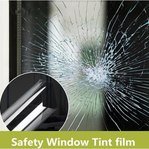 Sunice 2mil Safety Security Window Film Clear Glass Protection Film Anti-shatter self-adhesive explosion-proof glass stickers