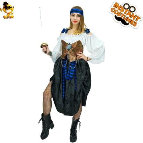 Halloween Women Sexy Royal Pirate Costume Adult Ladies Party Clothing Christmas Luxury RolePlay Buccaneer Princess Outfits Suits