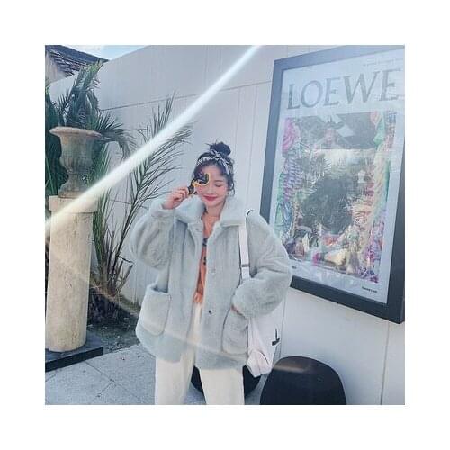 Top brand Style 2020 New High-end Fashion Women Faux Fur Coat C12 high quality