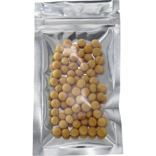 DHL 1000pcs 8.5x14cm Reclosable Top Ziplock Zipper Aluminum Foil Vacuum Pouch Clear Plastic Wrapping Bag Mylar Valve Bags
