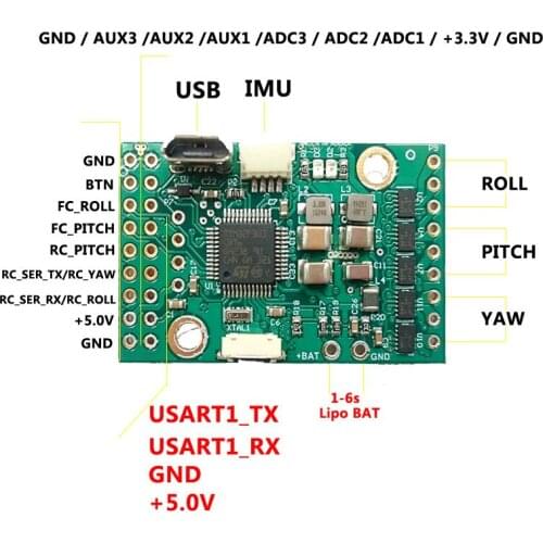 BaseCam BGC 32-bit Brushless Gimbal Encoder Encoder Control Board Tiny Revision B Version