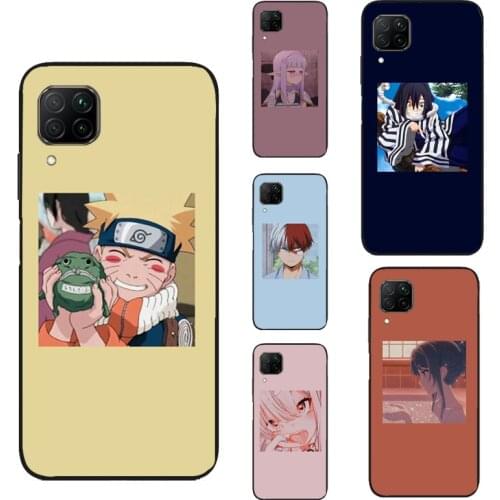 Anime icons For Huawei P40 P30 Lite P20 Pro Nova 5T P Smart 2019 Case For Honor 10 X Lite 8X 9X 10i