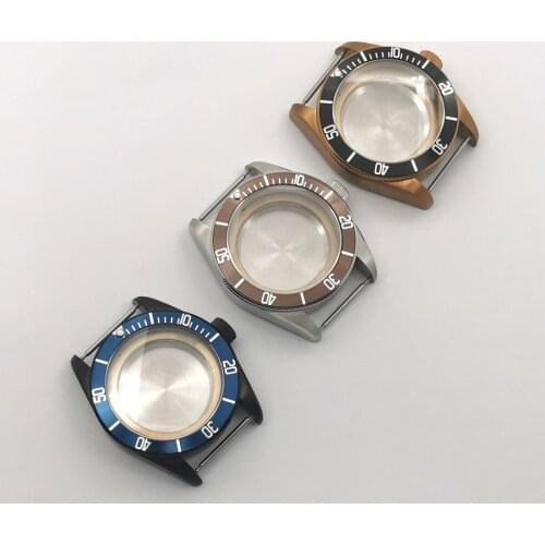 316L Mens Watch Case 41MM Fit NH35 ,36 Miyota 8215,8205 Dg2813 Seagull Automatic Movement Sapphire Luminous Waterproof Swim